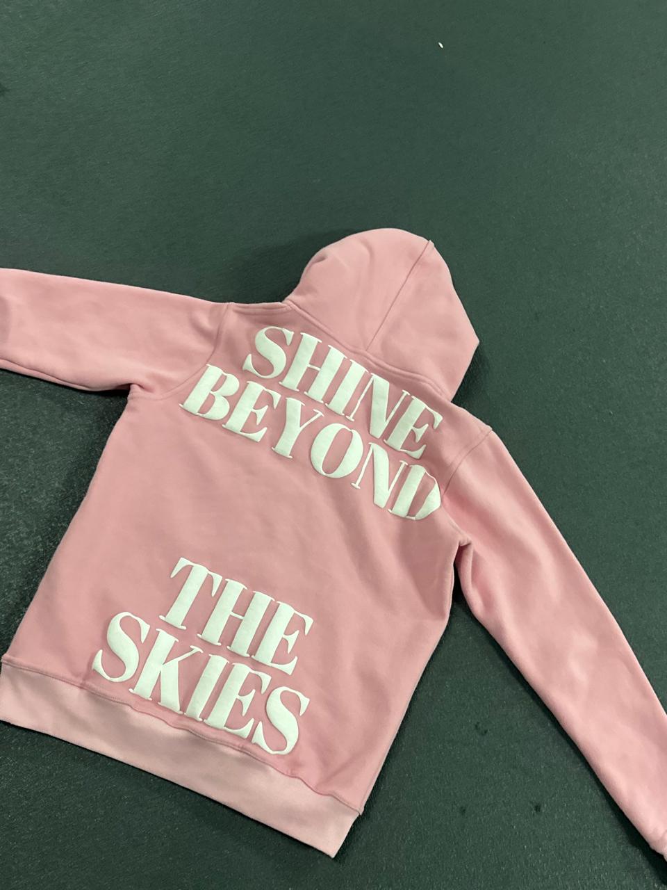 Pink Astrella Puff Print Tracksuit(Pants and hoodie)
